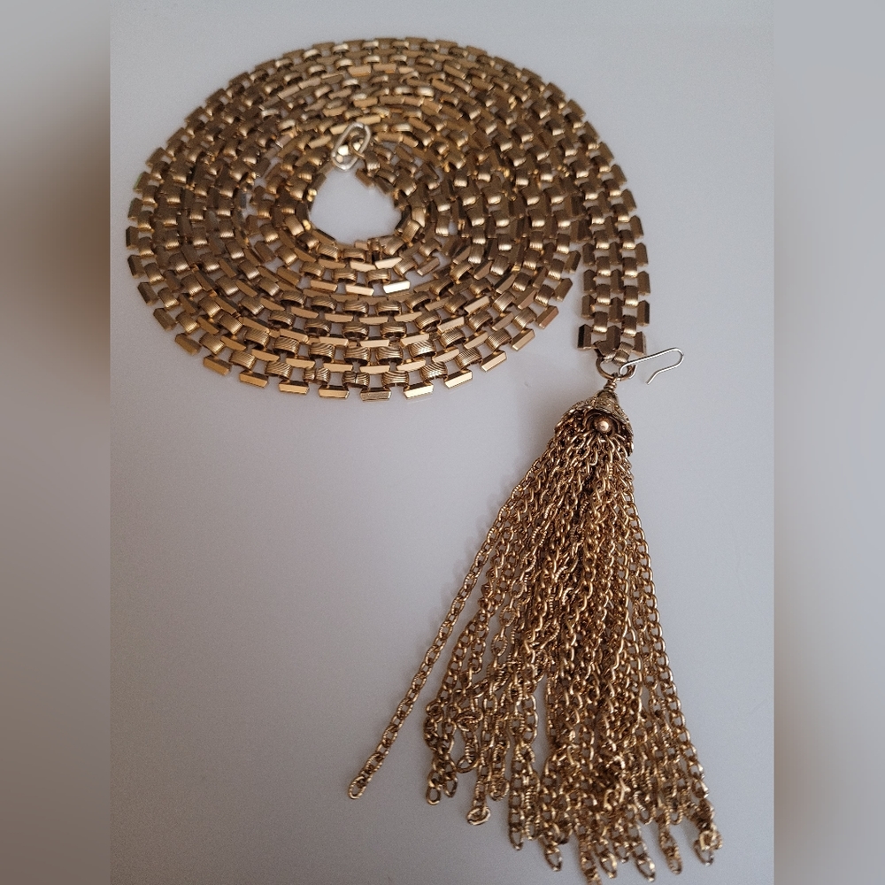 NAPIER Gold Plated Bikini Belt Vintage swim suit jewelry